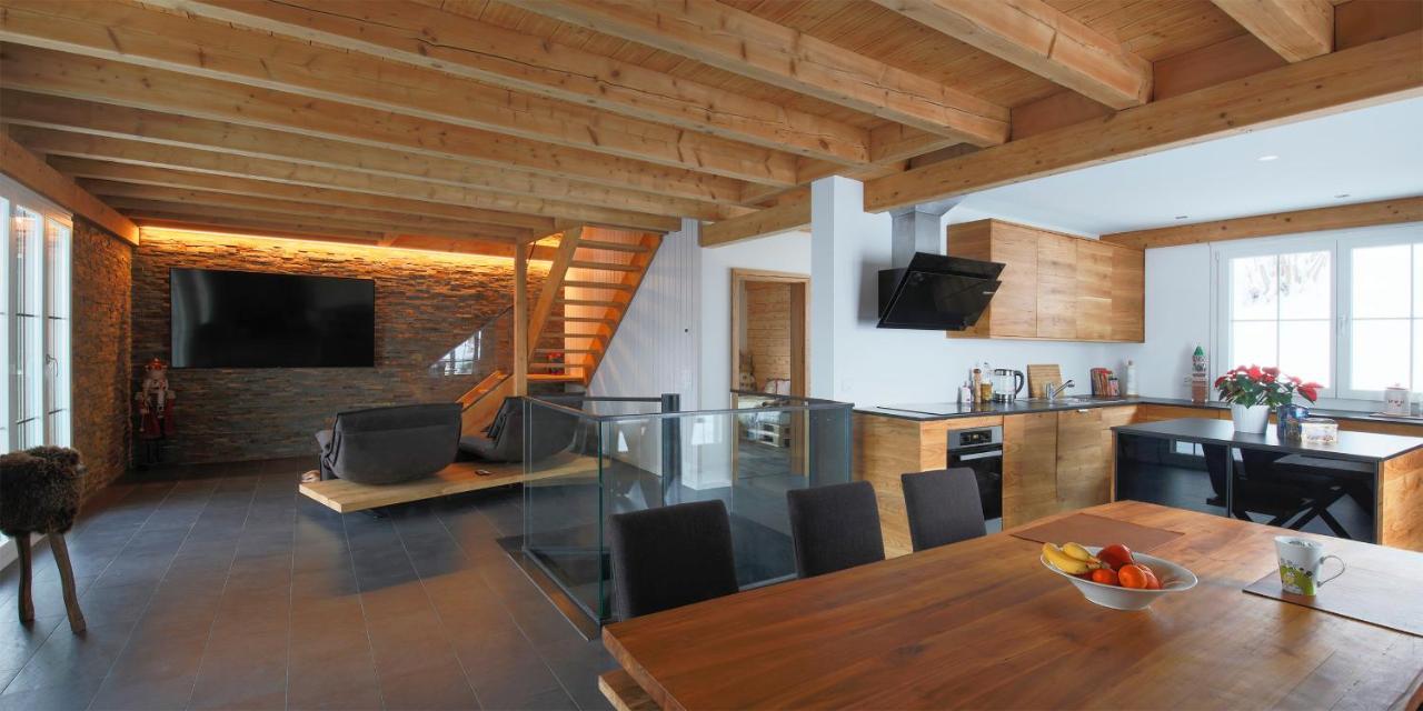 Exklusives Chalet Mit Traumhafter See- Und Bergsicht Seelisberg Exterior photo